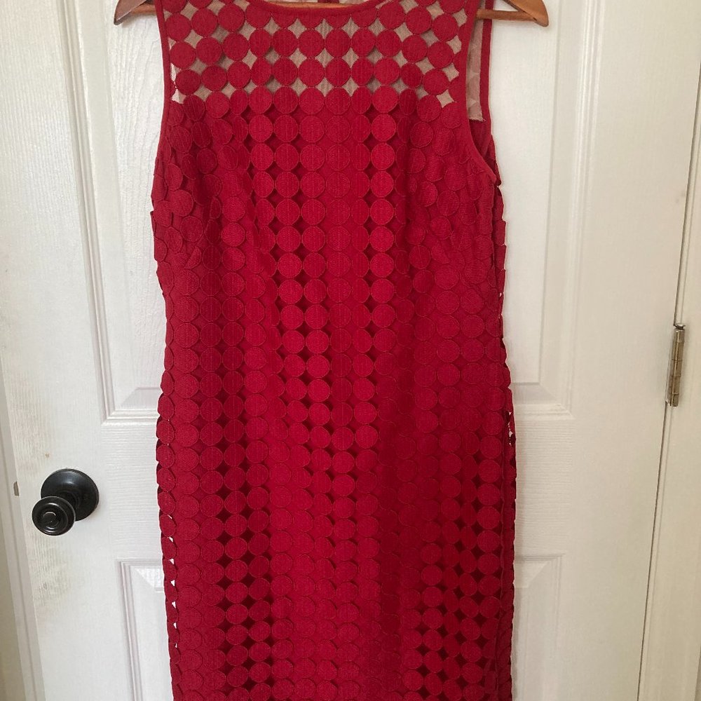 Ralph Lauren Red Scallop Dress - NWT - 8